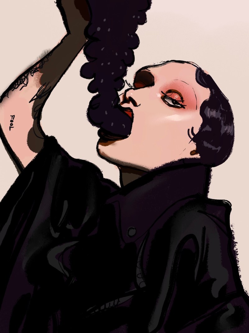 Eartheater fanart based on her numero magazine photoshoot