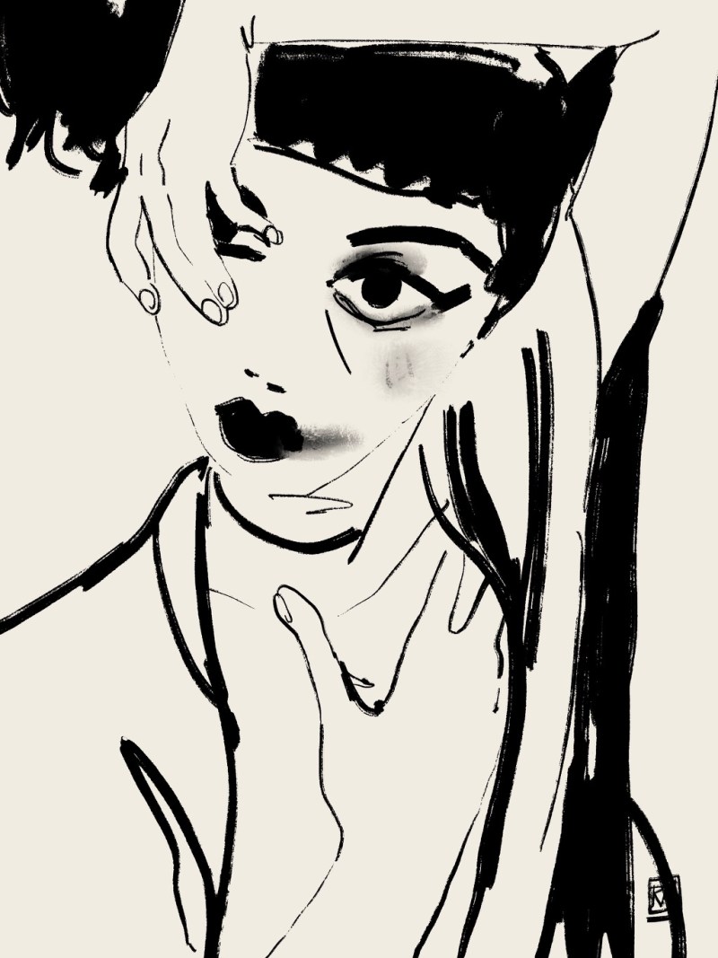 life drawing sketch of The Witness